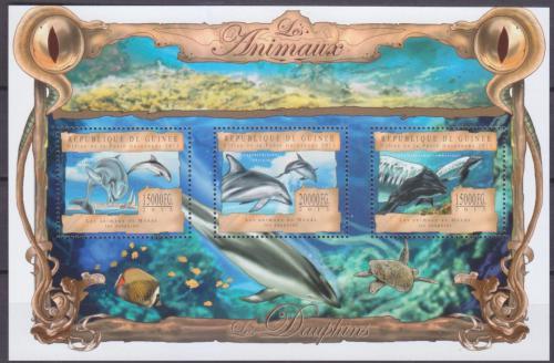 Poštovní známky Guinea 2013 Delfíni Mi# 9853-55 Kat 20€