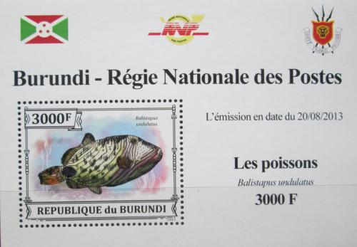 Potovn znmka Burundi 2013 Ostenec oranovoproukat DELUXE Mi# 3220 Block - zvtit obrzek