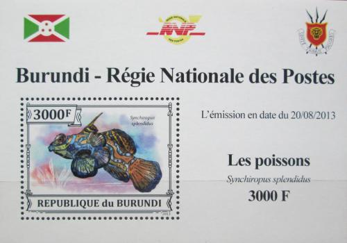 Potovn znmka Burundi 2013 Vetnka mandarn DELUXE Mi# 3221 Block