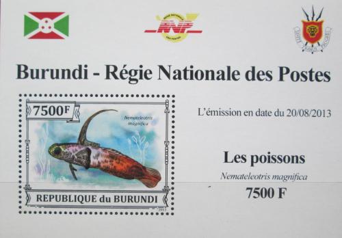 Potovn znmka Burundi 2013 Hlavovec pastelov DELUXE Mi# 3222 Block - zvtit obrzek