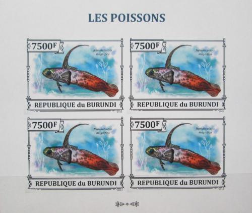 Potovn znmky Burundi 2013 Hlavovec pastelov neperf. Mi# 3222 B Bogen