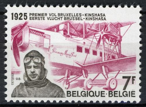 Poštovní známka Belgie 1975 Edmond Thieffry, letec Mi# 1834