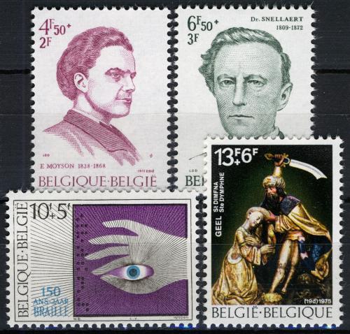 Poštovní známky Belgie 1975 Solidarita Mi# 1837-40