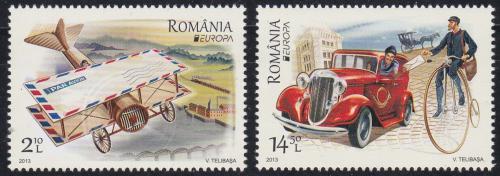 Poštovní známky Rumunsko 2013 Evropa CEPT, poštovní služby Mi# 6705-06 Kat 10€