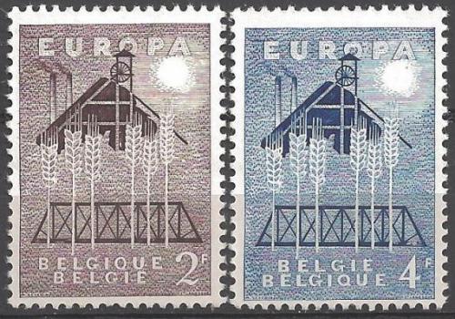 Poštovní známky Belgie 1957 Evropa CEPT Mi# 1070-71 Kat 5€