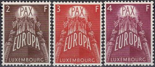 Poštovní známky Lucembursko 1957 Evropa CEPT Mi# 572-74 Kat 60€