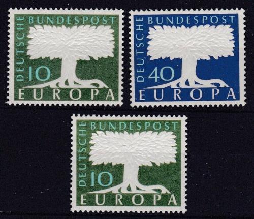 Poštovní známky Nìmecko 1957-58 Evropa CEPT Mi# 268-69,294 Kat 15€