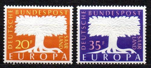 Poštovní známky Sársko 1957 Evropa CEPT Mi# 402-03