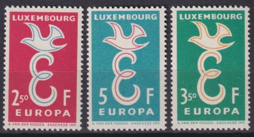 Poštovní známky Lucembursko 1958 Evropa CEPT Mi# 590-92
