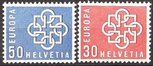 Poštovní známky Švýcarsko 1959 Evropa CEPT Mi# 679-80 Kat 5€