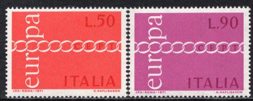 Poštovní známky Itálie 1971 Evropa CEPT Mi# 1335-36
