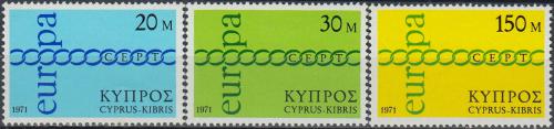 Poštovní známky Kypr 1971 Evropa CEPT Mi# 359-61