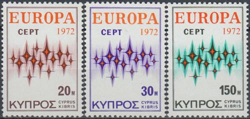 Poštovní známky Kypr 1972 Evropa CEPT Mi# 374-76