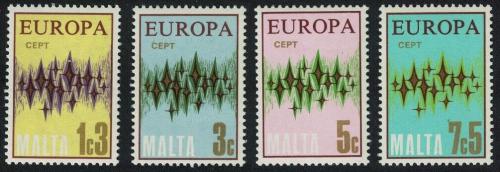 Poštovní známky Malta 1972 Evropa CEPT Mi# 450-53
