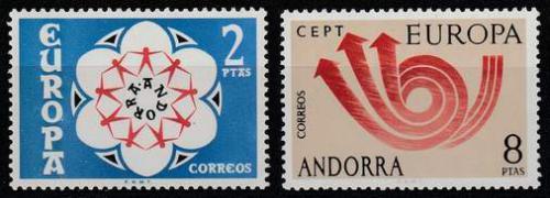 Poštovní známky Andorra Šp. 1973 Evropa CEPT Mi# 84-85