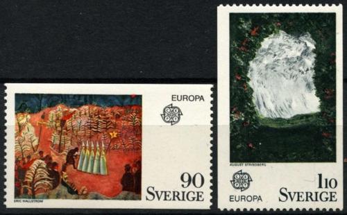 Poštovní známky Švédsko 1975 Evropa CEPT, umìní Mi# 899-900