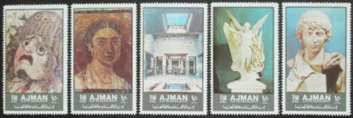 Poštovní známky Adžmán 1972 Antické umìní Mi# 2059-63