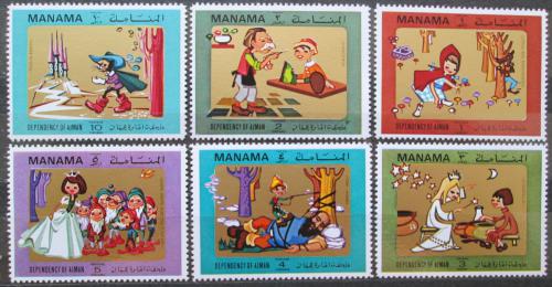Poštovní známky Manáma 1971 Pohádky Mi# 817-22
