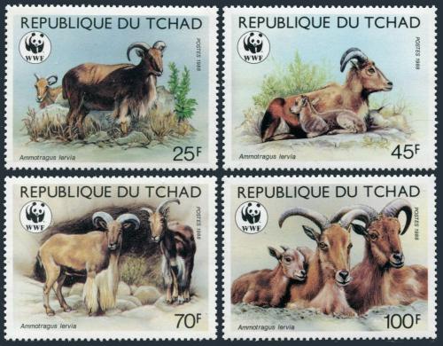 Poštovní známky Èad 1988 Paovce høívnatá, WWF Mi# 1171-74 Kat 16€
