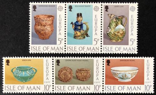 Poštovní známky Ostrov Man 1976 Evropa CEPT, umìlecké øemeslo Mi# 82-87
