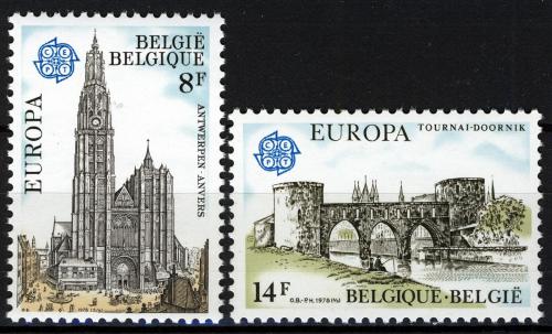 Poštovní známky Belgie 1978 Evropa CEPT, památky Mi# 1943-44