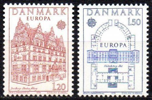 Poštovní známky Dánsko 1978 Evropa CEPT, památky Mi# 662-63