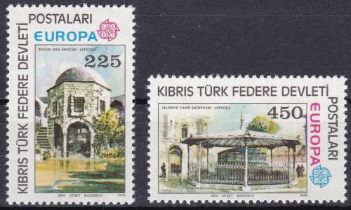 Poštovní známky Kypr Tur. 1978 Evropa CEPT, stavby Mi# 55-56 Kat 6€