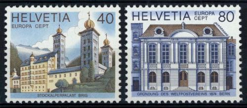 Poštovní známky Švýcarsko 1978 Evropa CEPT, stavby Mi# 1128-29