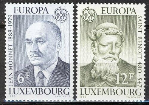 Poštovní známky Lucembursko 1980 Evropa CEPT, osobnosti Mi# 1009-10