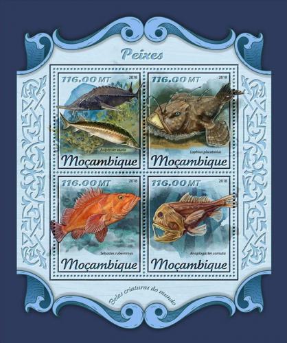 Poštovní známky Mosambik 2018 Ryby Mi# 9209-12 Kat 25€