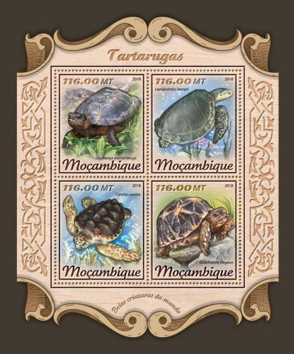 Poštovní známky Mosambik 2018 Želvy Mi# 9224-27 Kat 25€