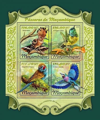 Poštovní známky Mosambik 2018 Místní ptáci Mi# 9254-57 Kat 25€