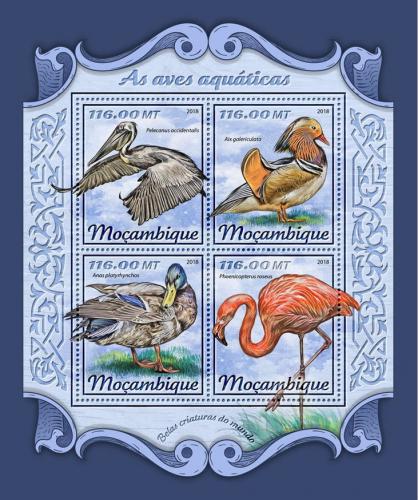 Poštovní známky Mosambik 2018 Vodní ptáci Mi# 9259-62 Kat 25€