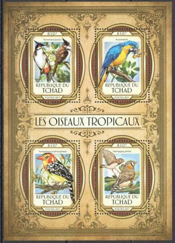 Poštovní známky Èad 2017 Tropiètí ptáci Mi# 2896-99 Kat 13€