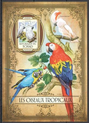 Poštovní známka Èad 2017 Tropiètí ptáci Mi# Block 679 Kat 13€
