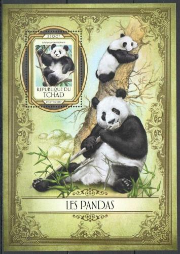 Poštovní známka Èad 2017 Pandy Mi# Block 682 Kat 13€