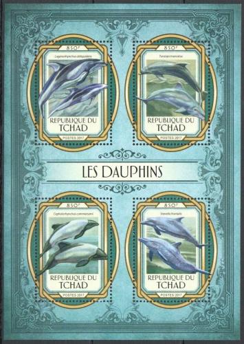 Poštovní známky Èad 2017 Delfíni Mi# 2946-49 Kat 13€