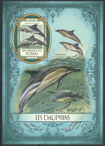 Poštovní známka Èad 2017 Delfíni Mi# Block 689 Kat 13€