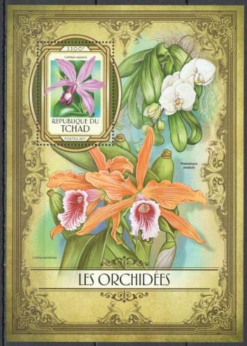 Poštovní známka Èad 2017 Orchideje Mi# Block 671 Kat 13€
