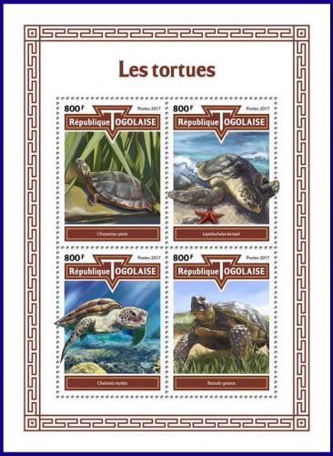 Poštovní známky Togo 2017 Želvy Mi# Mi# 8705-08 Kat 13€