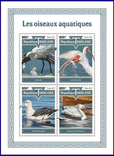 Poštovní známky Togo 2017 Vodní ptáci Mi# Mi# 8735-38 Kat 13€