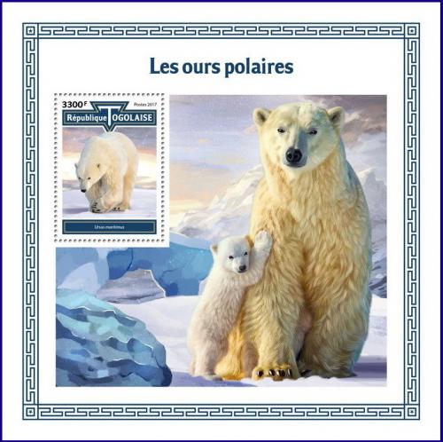 Poštovní známka Togo 2017 Lední medvìdi Mi# Mi# Block 1529 Kat 13€