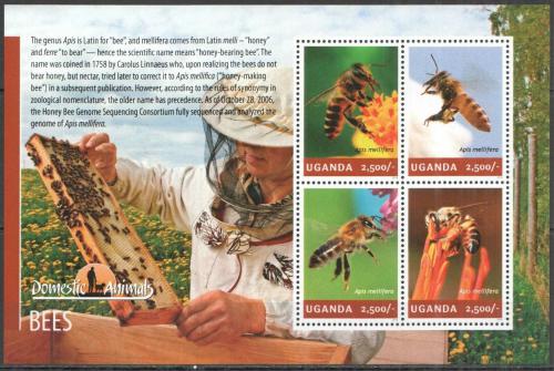 Poštovní známky Uganda 2014 Vèely Mi# 3270-73 Kat 12€