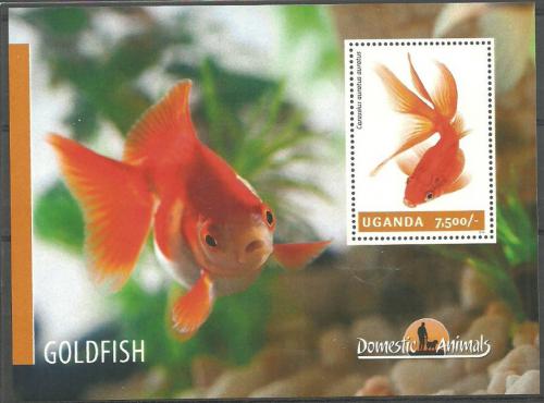 Poštovní známka Uganda 2014 Ryby Mi# Block 463 Kat 9€