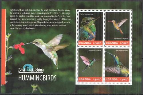 Poštovní známky Uganda 2014 Kolibøíci Mi# 3220-23 Kat 12€