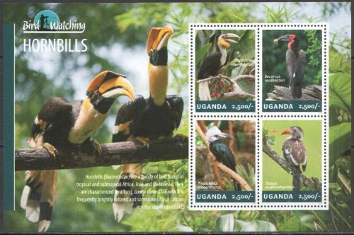 Poštovní známky Uganda 2014 Zoborožci Mi# 3230-33 Kat 12€
