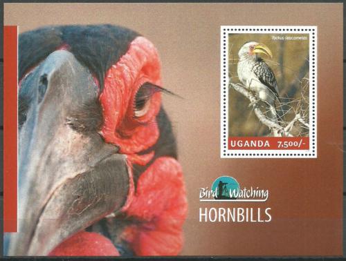 Poštovní známka Uganda 2014 Zoborožci Mi# Block 453 Kat 9€