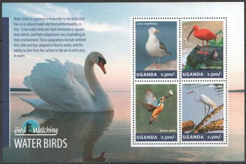Poštovní známky Uganda 2014 Vodní ptáci Mi# 3235-38 Kat 12€