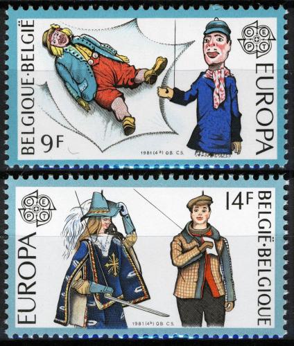 Poštovní známky Belgie 1981 Evropa CEPT, folklór Mi# 2058-59