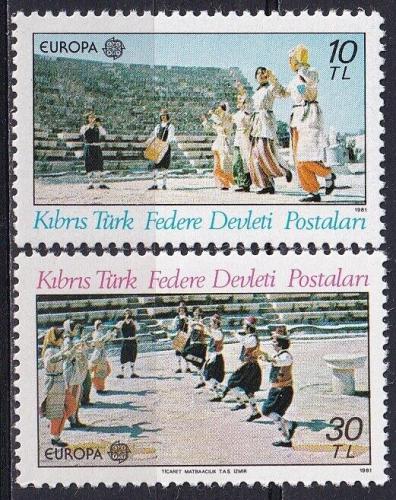 Poštovní známky Kypr Tur. 1981 Evropa CEPT, folklór Mi# 98-99
